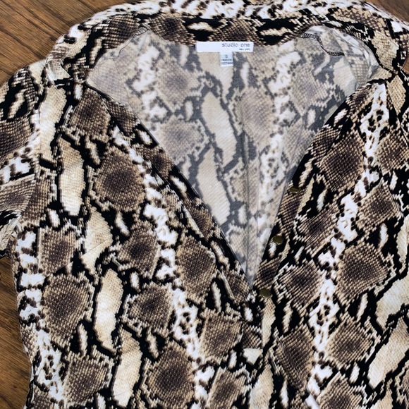 Stretchy Snake Print Dress - Picture 2 of 2